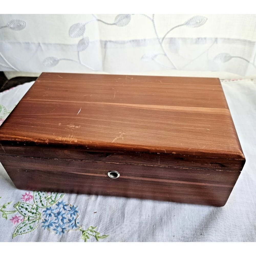 Vintage Lane Mini Cedar Chest Box Salesman Sample